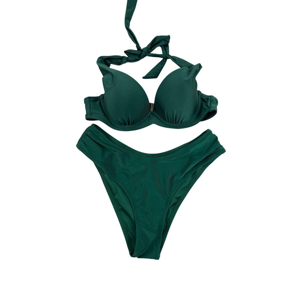 Cupshe small Khloe Underwire Ruched bikini molded - Picture 1 of 4